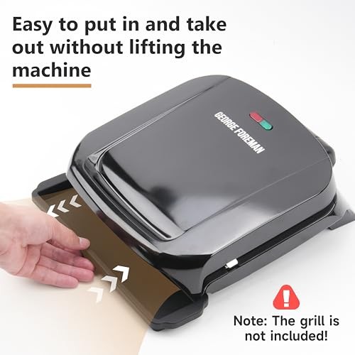 2 Pack Silicone Drip Tray for George Foreman Grills GRP1060B GR10B GR340FB