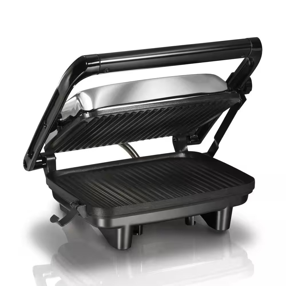 1400 W Chrome Non-Stick Panini Press