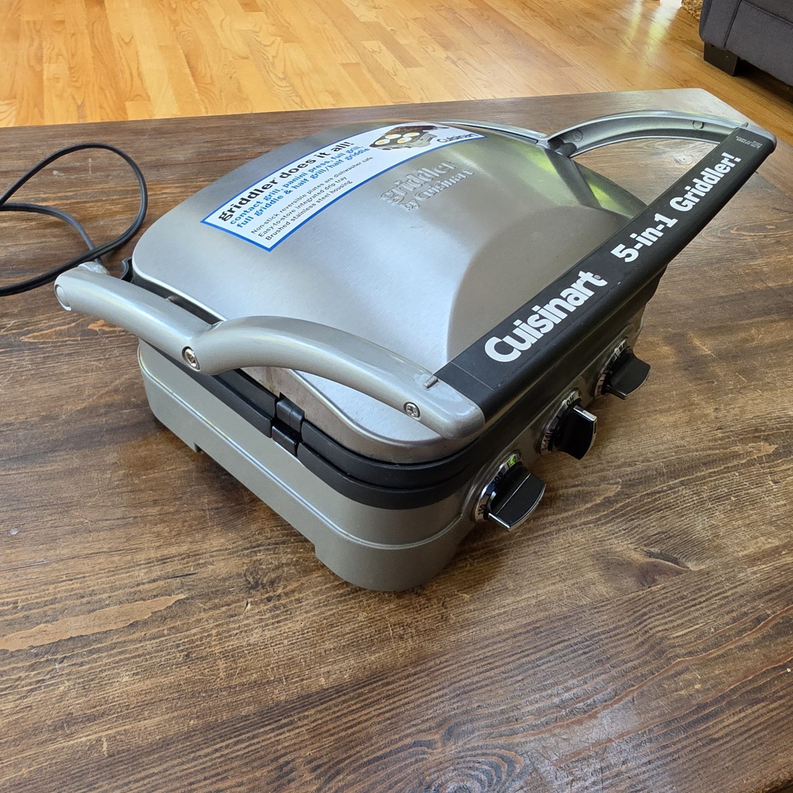 Cuisinart 5-in-1 Griddler Model GR-4N Grill Griddle Panini Press Sandwich Maker