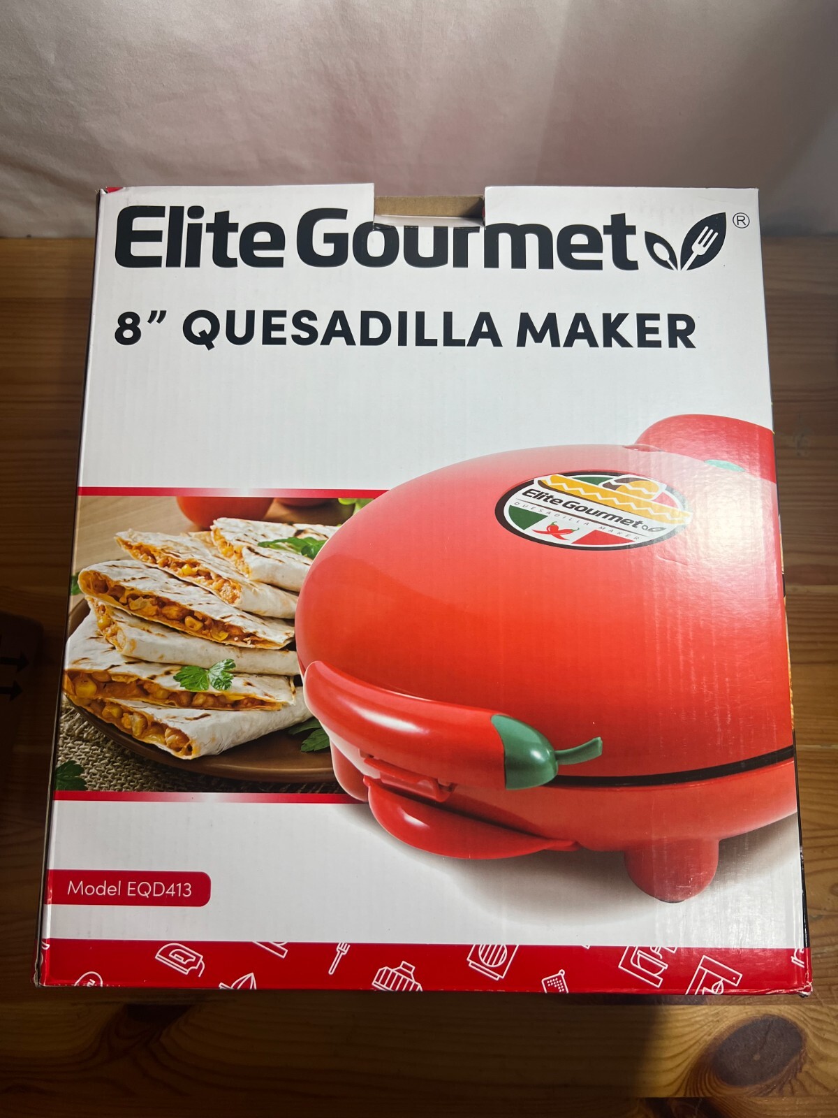 Elite Gourmet EQD413 Non-Stick Electric, Mexican Taco Tuesday Quesadilla Maker