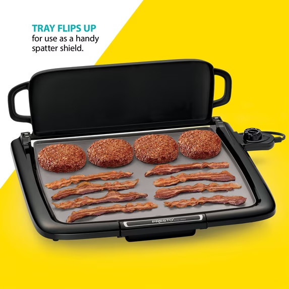 Presto Ceramic Electric Griddle/Warmer Plus, Black 07024