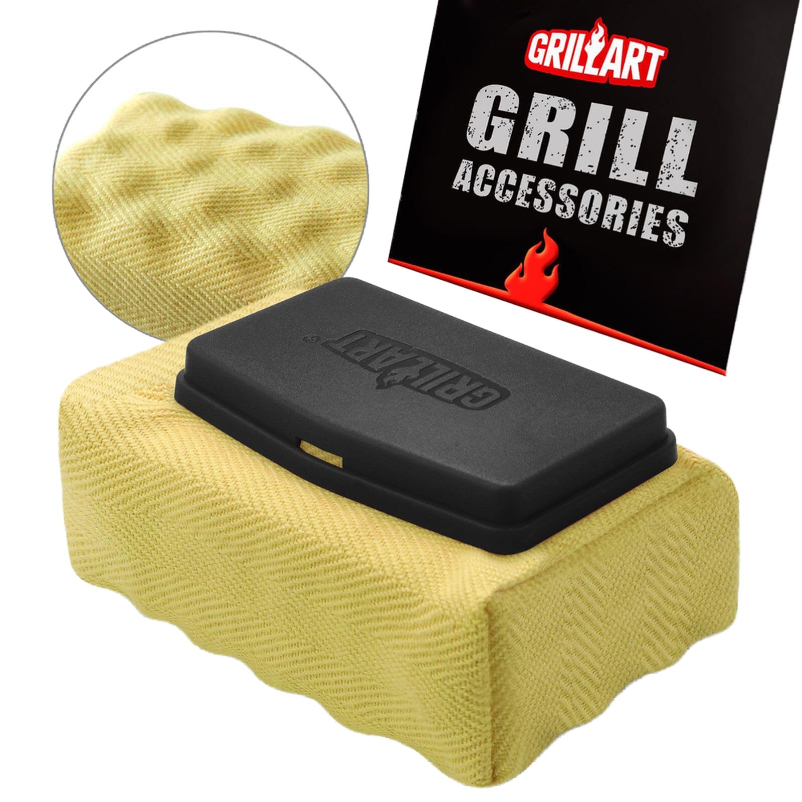 GRILLART Grill Brush Bristle Free, Replaceable BBQ Cleaning A Pad