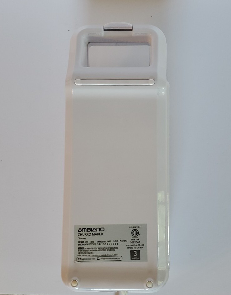 Ambiano Electric Churro Maker White 760W EUC