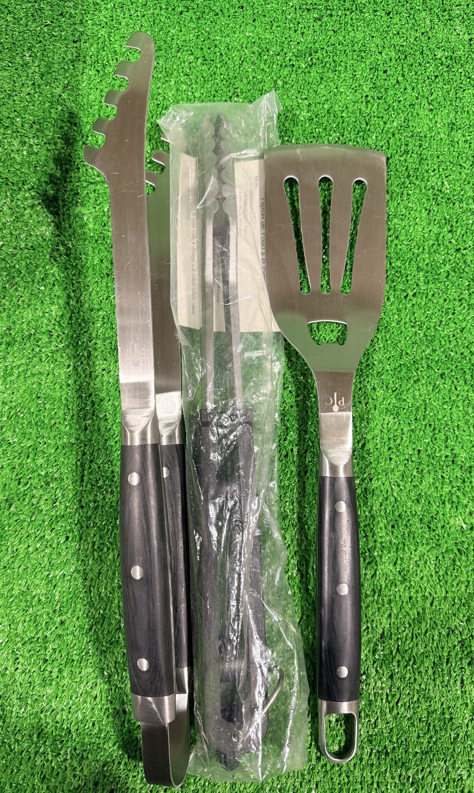 PAMPERED CHEF Indoor Outdoor Portable Grill Electric #2719 + 3 BBQ Tools – NEW!