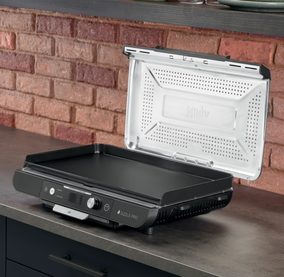 Ninja Sizzle Pro XL 20″ Indoor Griddle & Grill with ProTemp Black