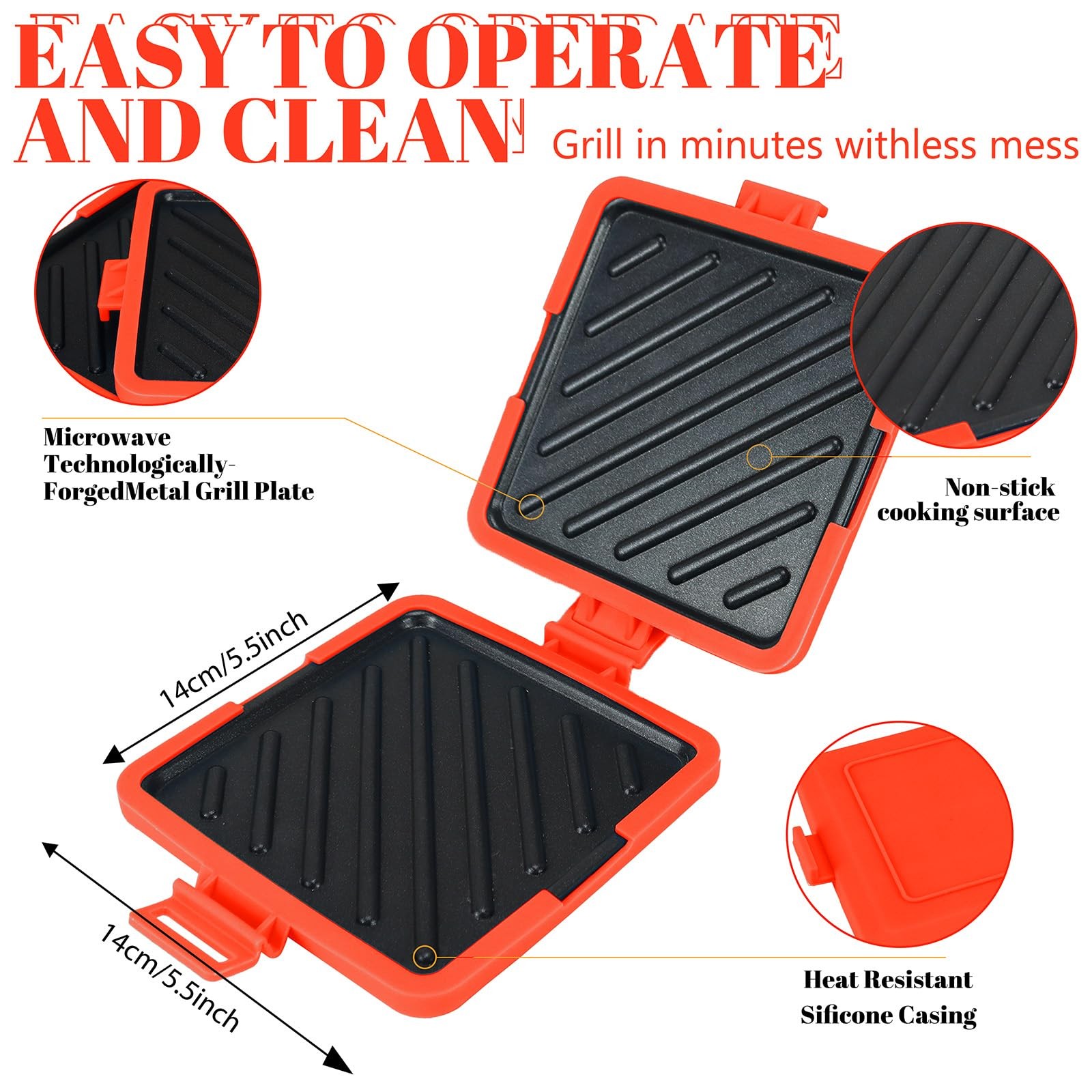 Microwave Sandwich Maker – Microwave Toastie Sandwich Maker，3-in-1 Toastie Pa…