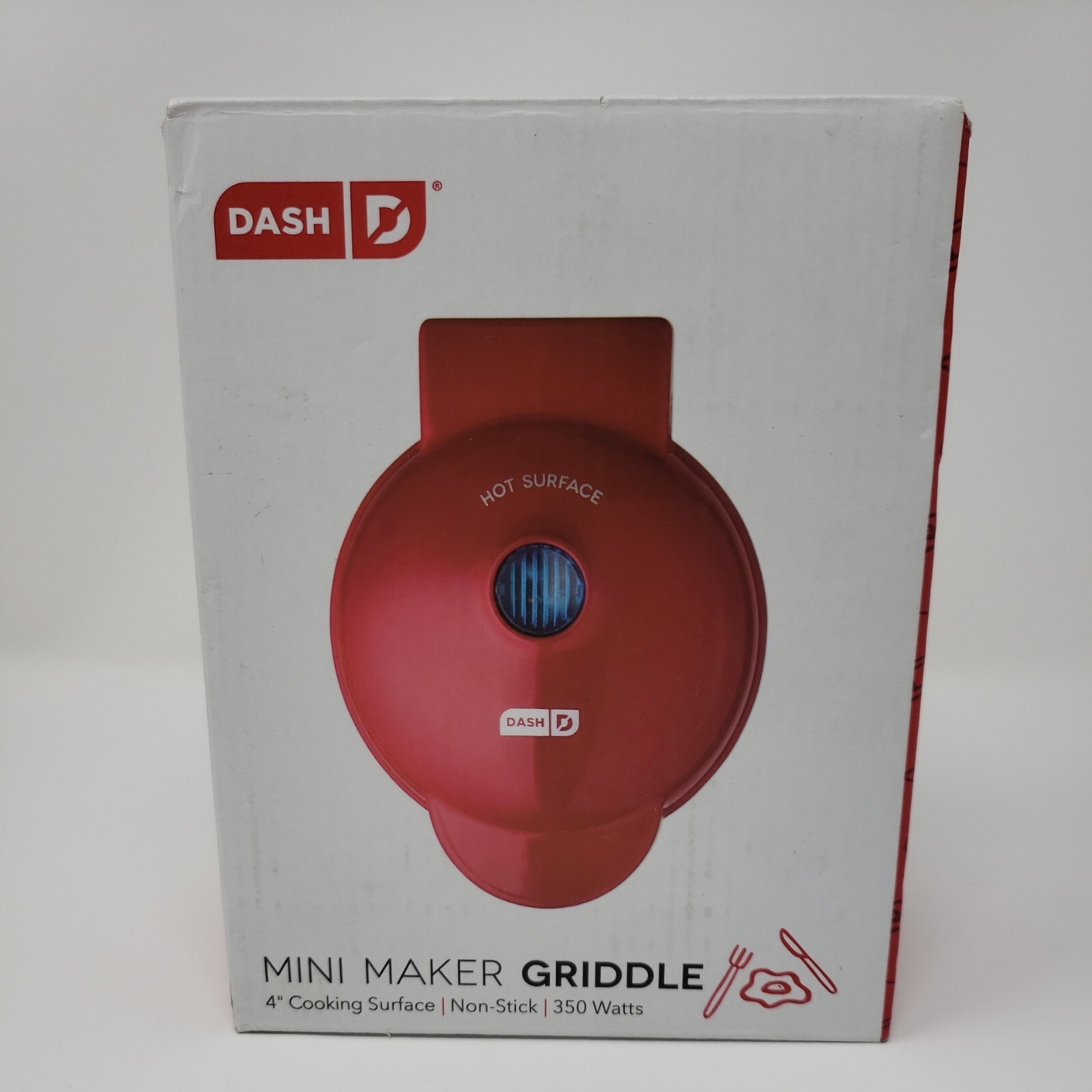 Dash Brand ~ DMS001RD ~ 350 Watt ~ Non Stick ~ Electric Griddle ~ Red