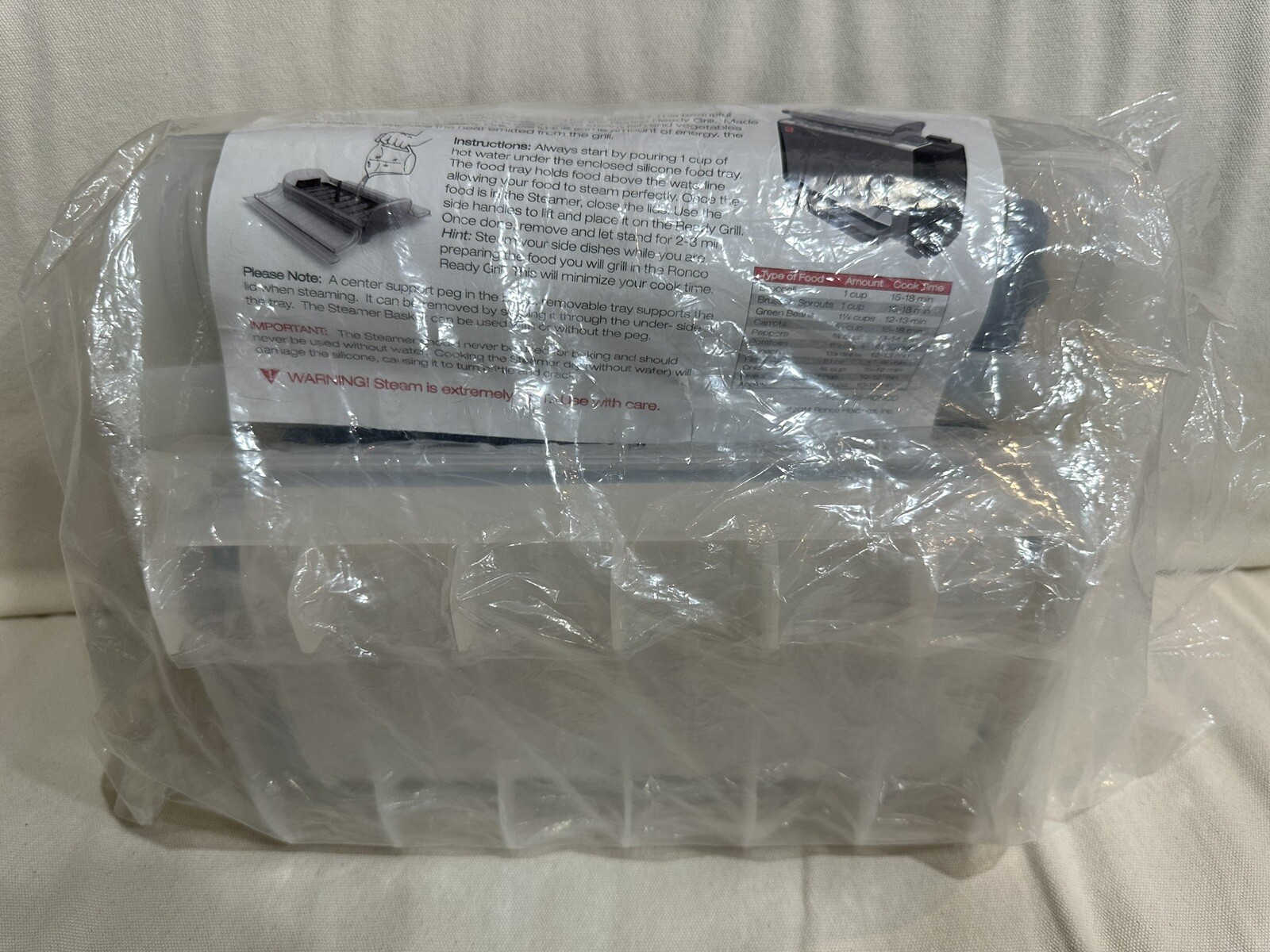 2 Ronco RG2001DRM Steamer Basket for Ronco Ready Grill – NEW Sealed