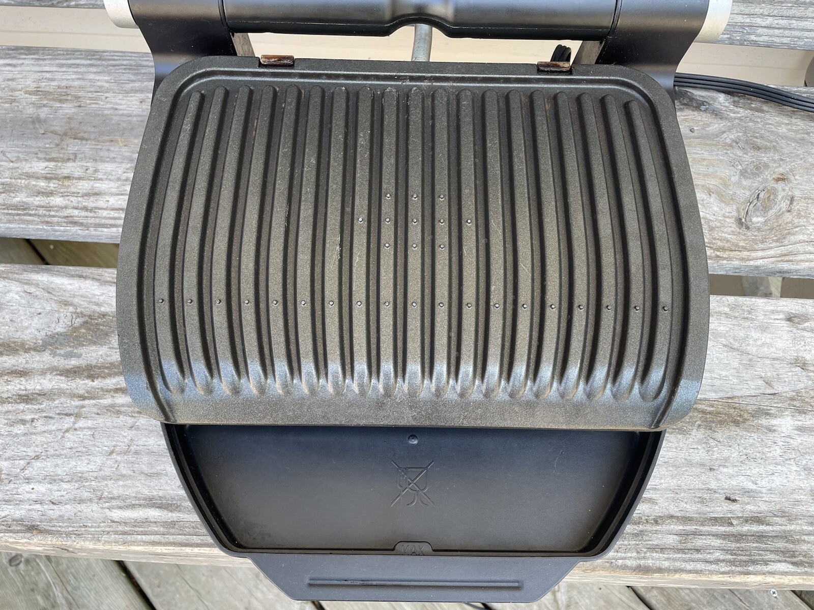 T-Fal OptiGrill Plus Stainless Steel Indoor Electric Grill Tested Works Great