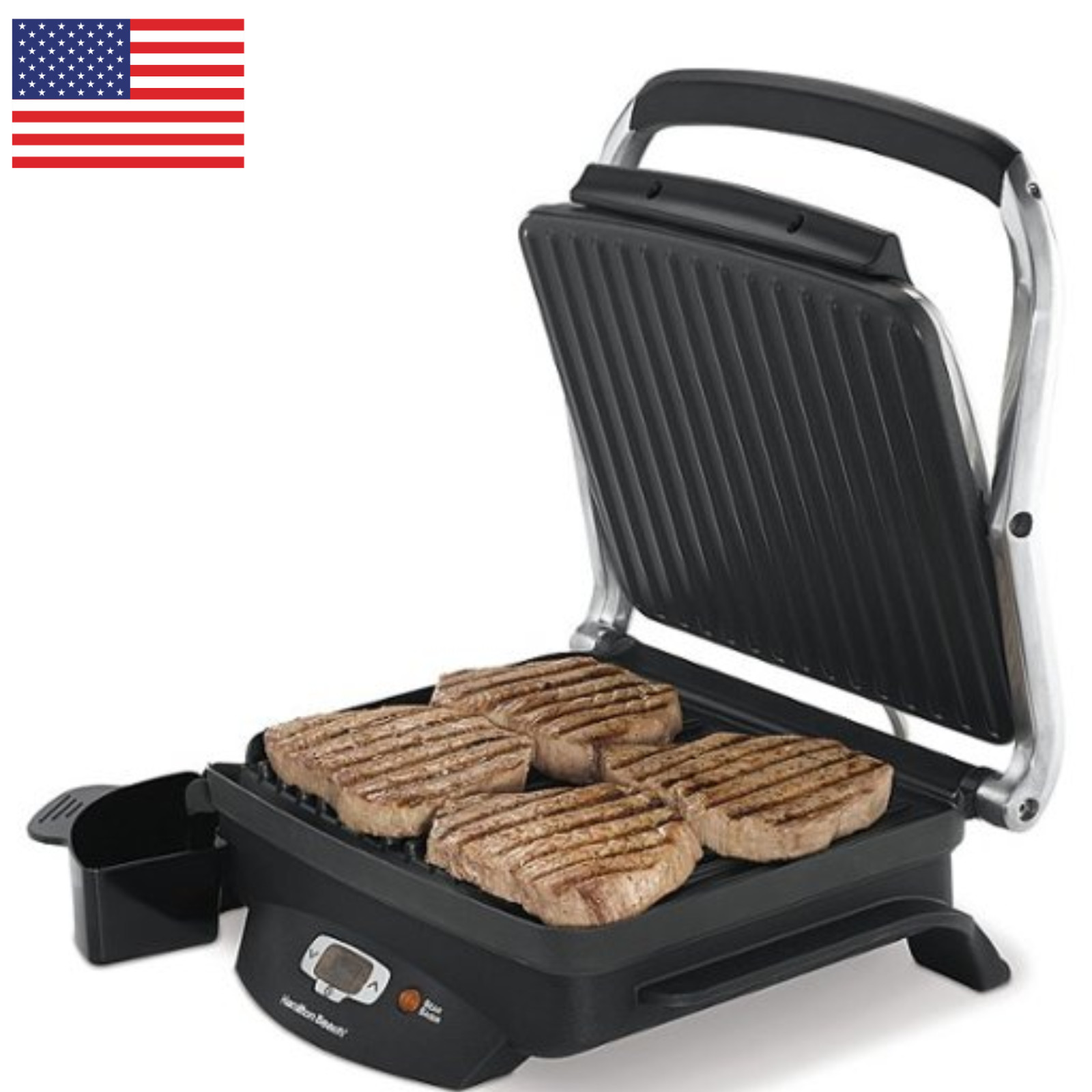 New 25331 Steak Lover’s Indoor Grill – Black