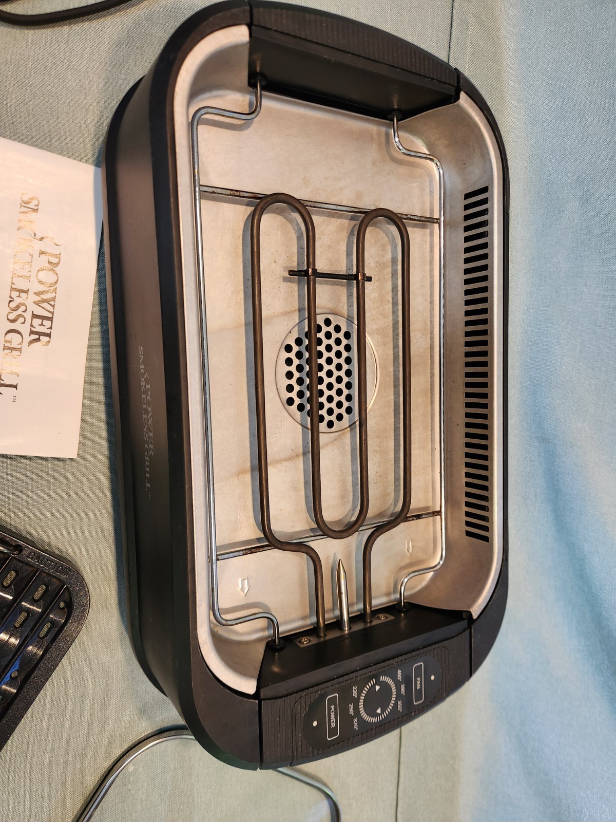 Power PG-1500 Smokeless Indoor Electric Grill 1500W Black Easy Clean Working