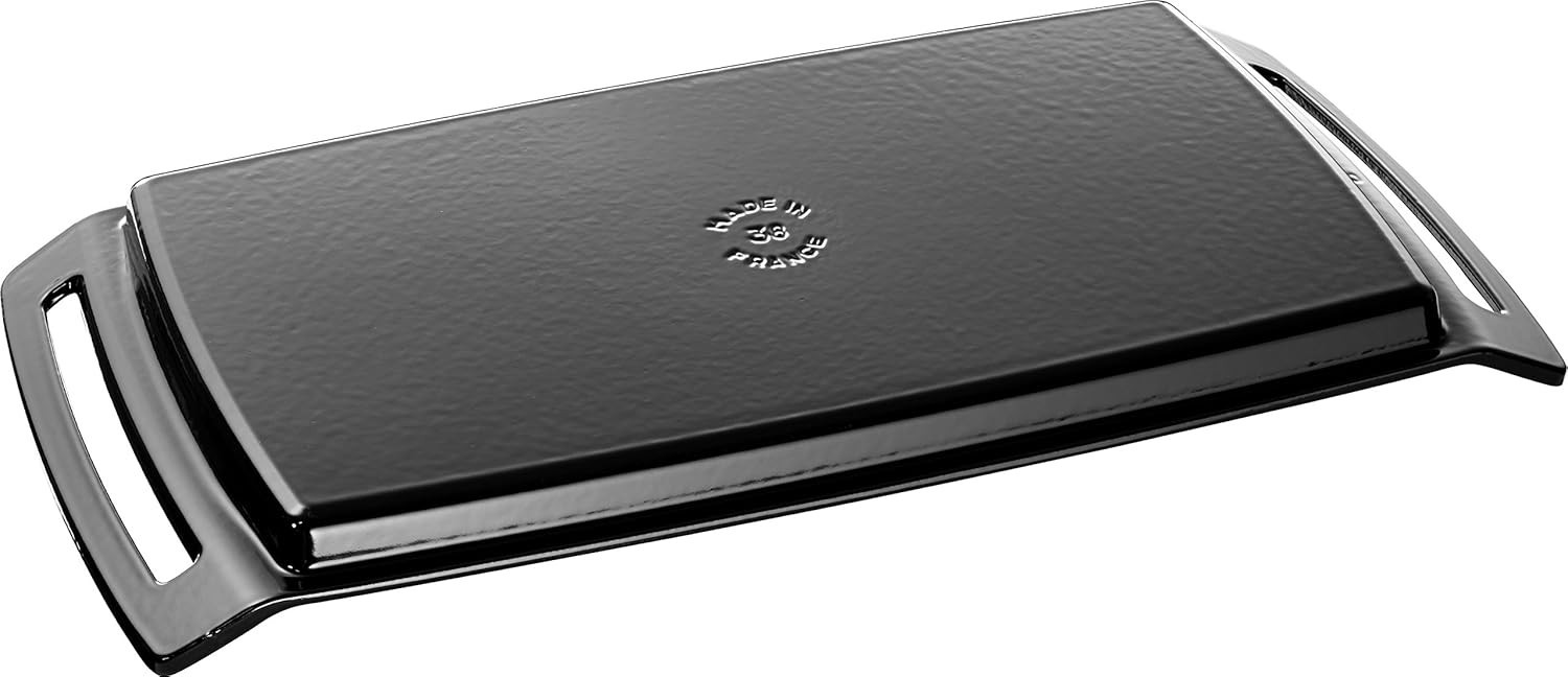 staub Plancha Teppanyaki 40509-340 Plancha 38 x 25 cm Black Grill New