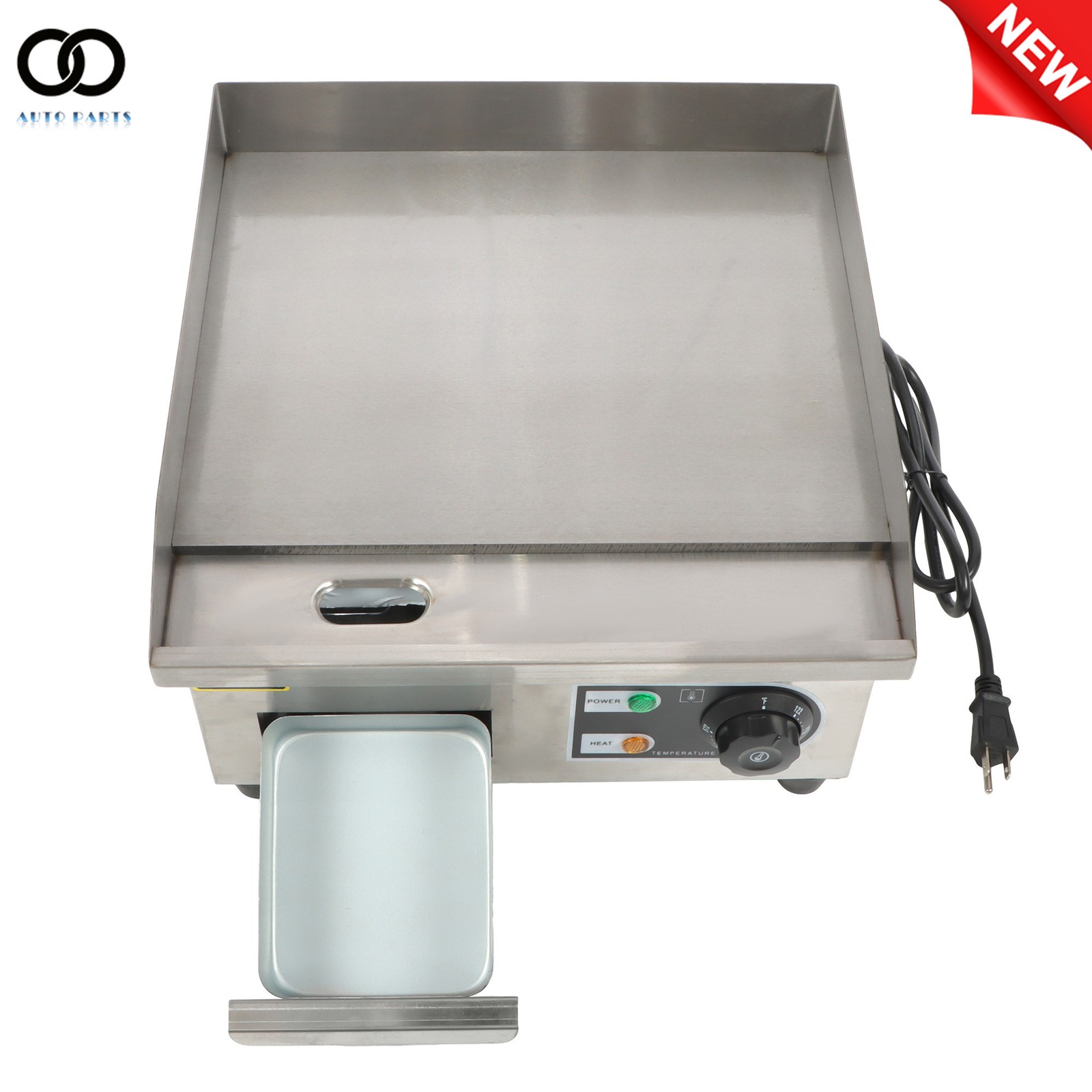 14″ Commercial Electric Griddle Countertop Griddle Grill Flat Top Grill 1500W