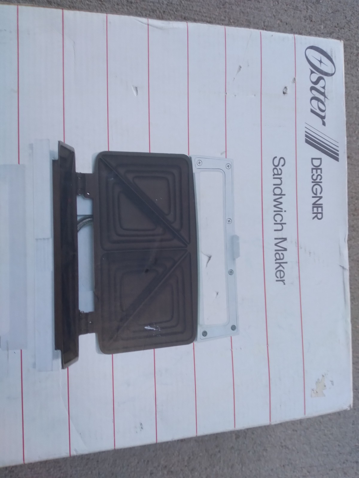 Oster Designer Sandwich Maker Vintage NEW