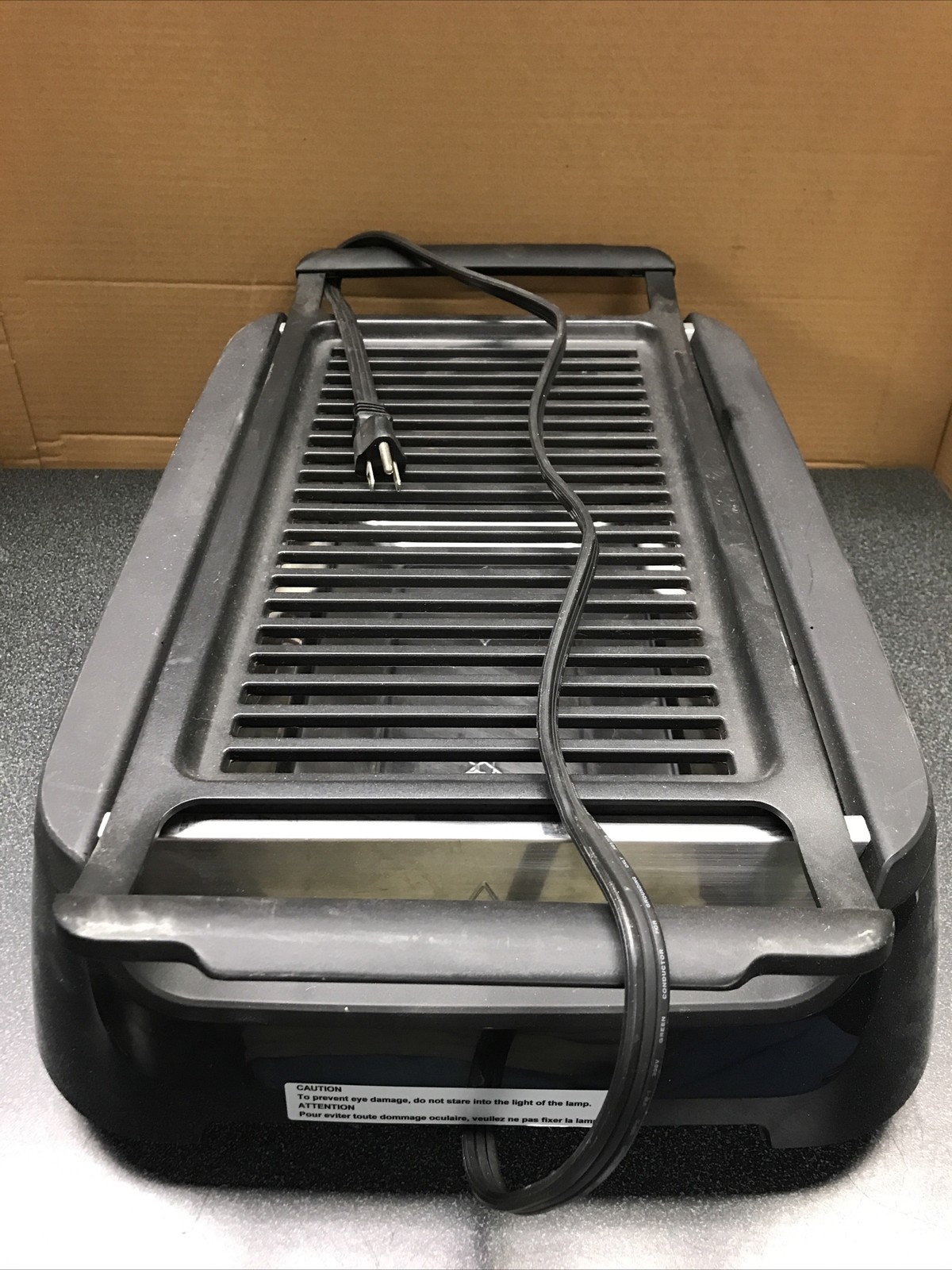 Philips HD6371 Smoke-less Indoor Electric Grill Avance Black Countertop WORKS