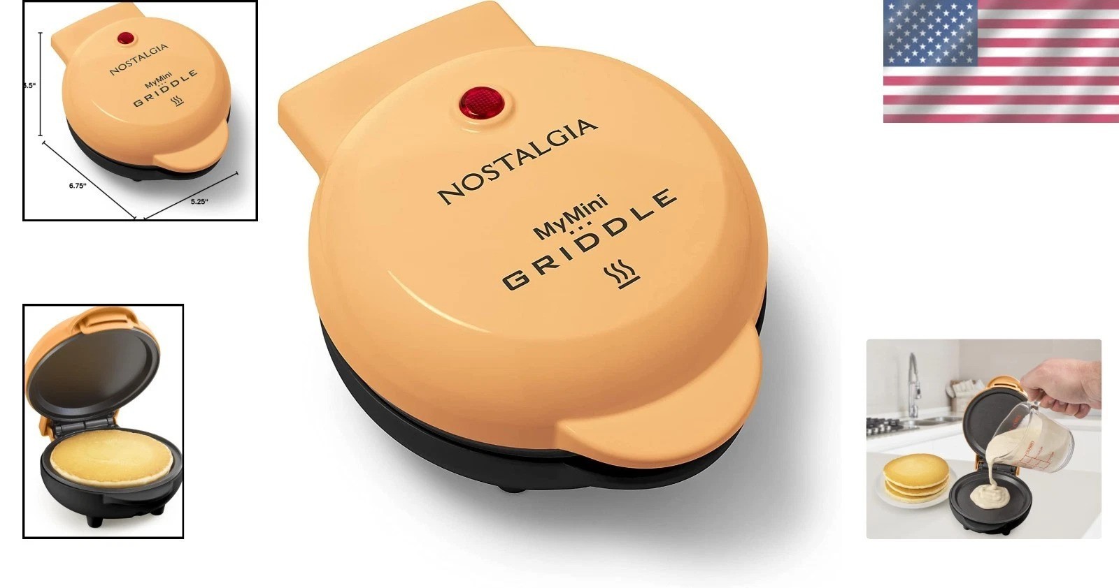 Compact MyMini Griddle: Perfect for Breakfast, Lunch, and On-the-Go Cooking