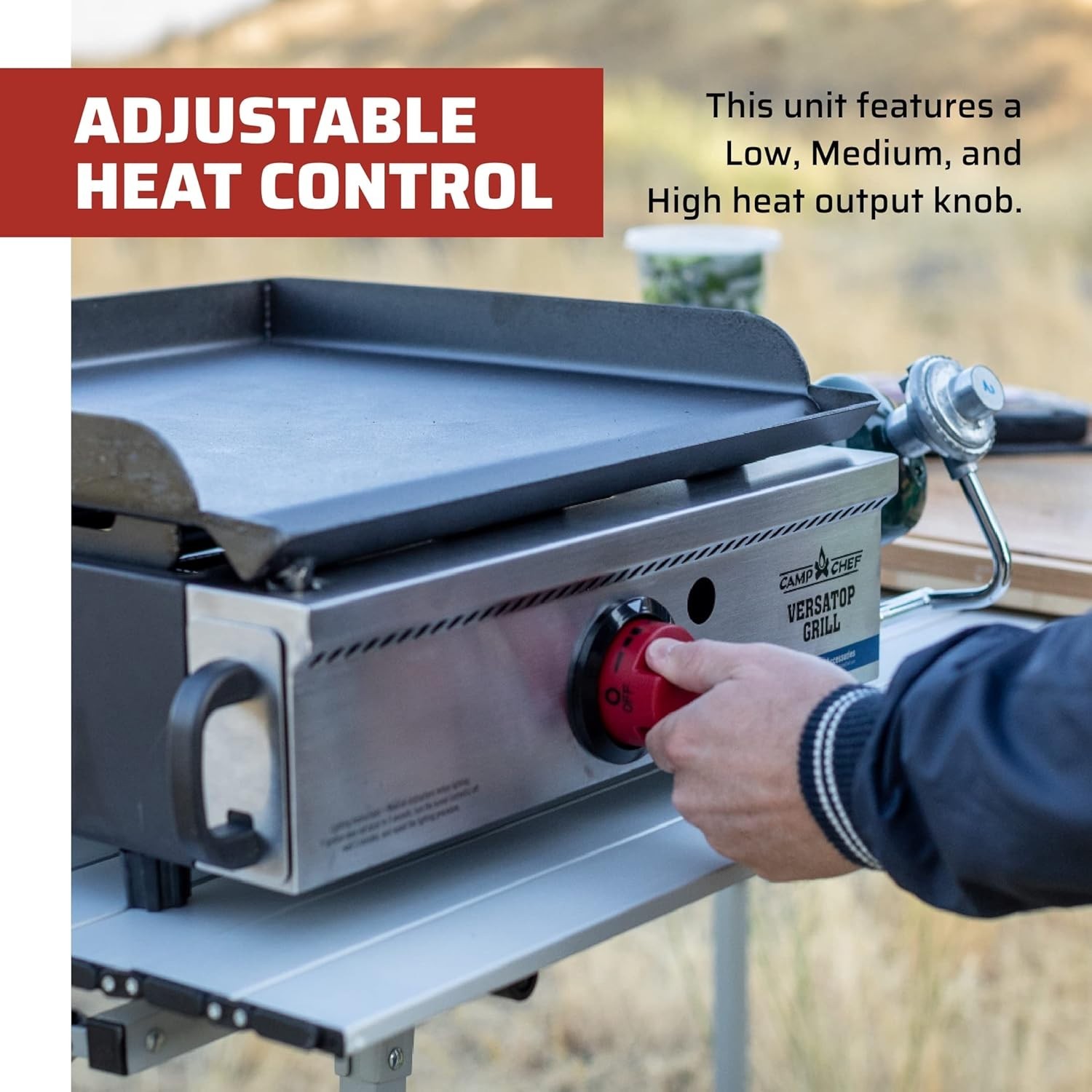 Camp Chef Versatop Portable Flat Top Grill 250 and Griddle (FTG250)