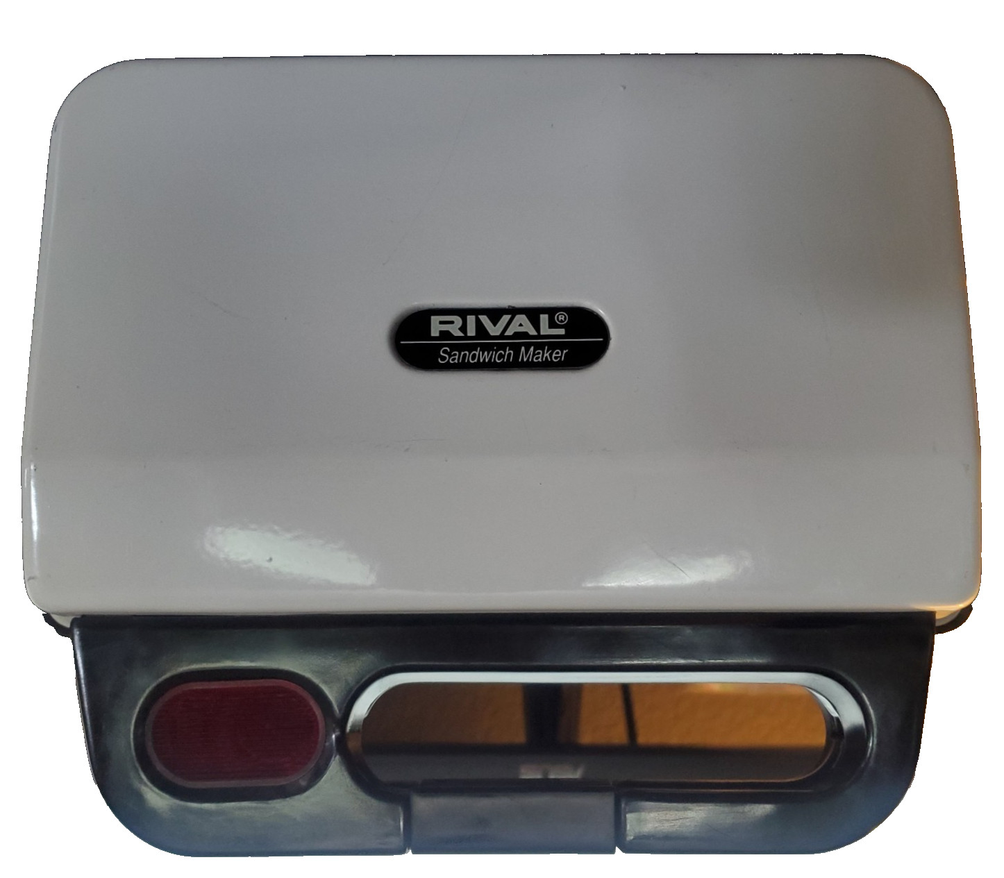 Rival Sandwich Snack Maker Model 9720 White Non-Stick Electric Press Tested Work