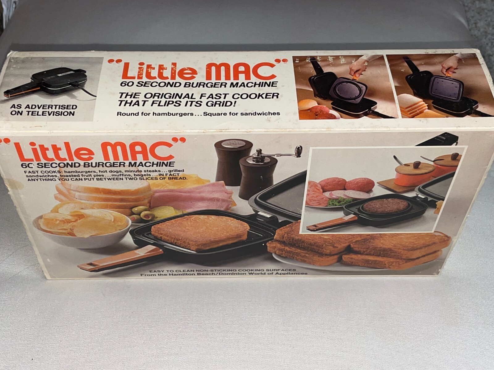 Joe Namath * SIGNED * 1976 Little Mac Hamburger Maker Hamilton Beach MINT IN BOX