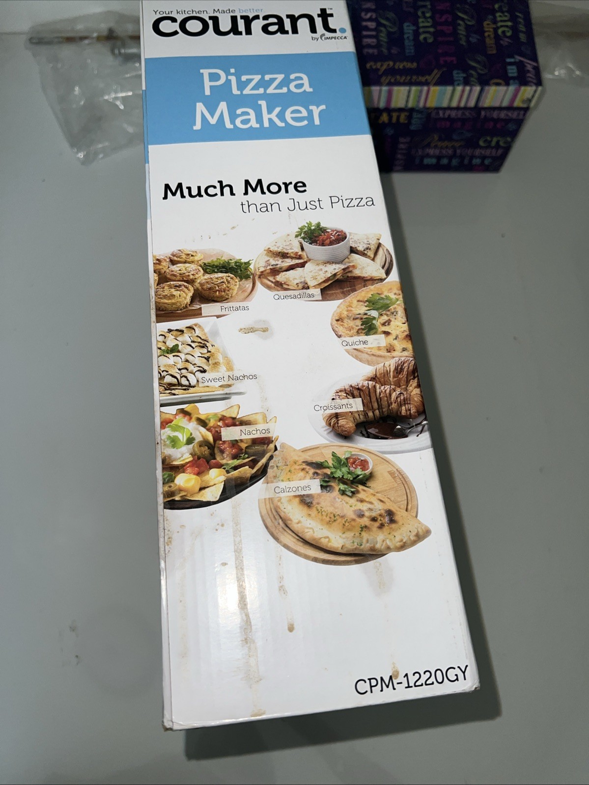 Courant Pizza Maker Oven & Griddle- Model CPM- 1220GY New Open Box