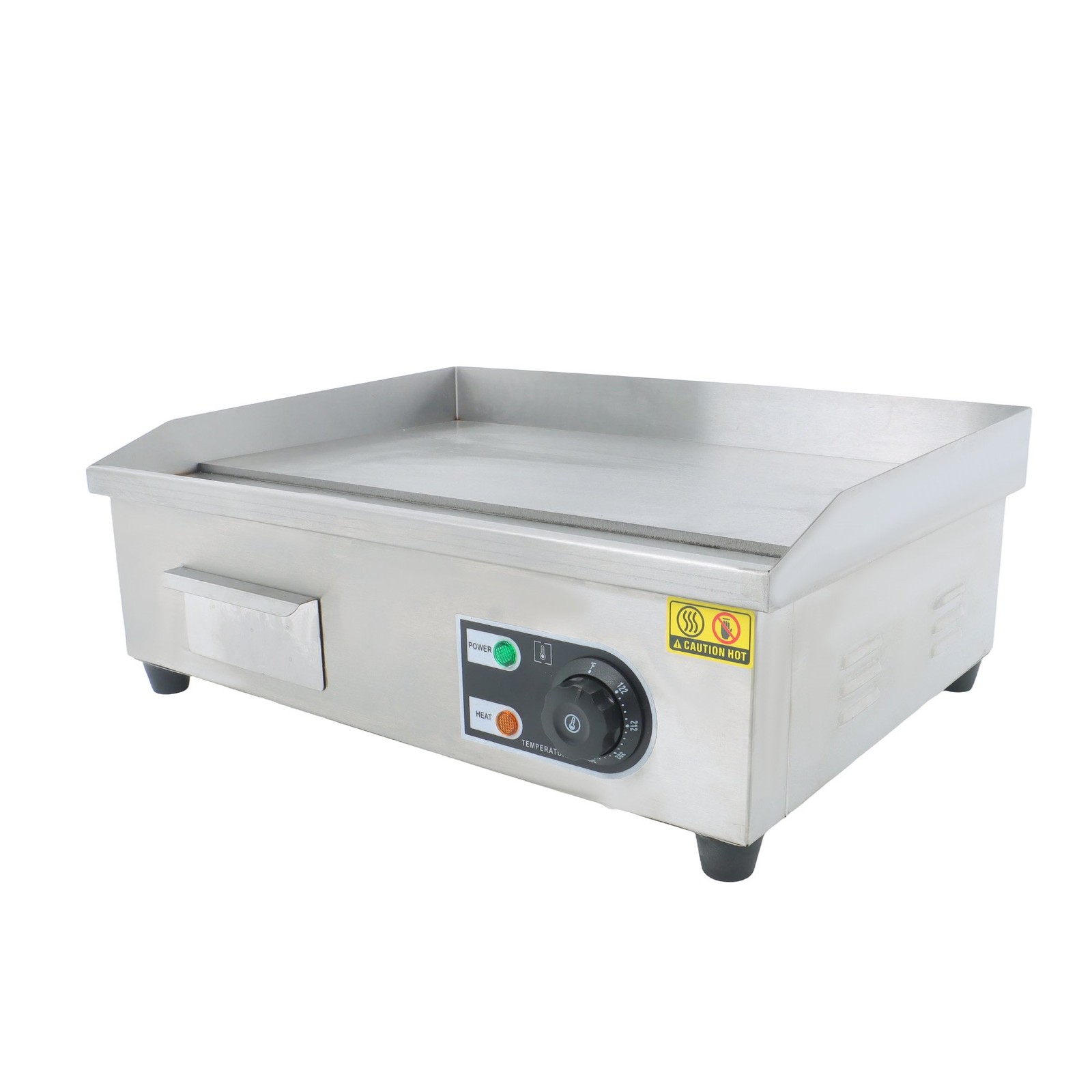 22″ 1600W Commercial Electric Countertop Griddle Flat Top Grill Hot Plate