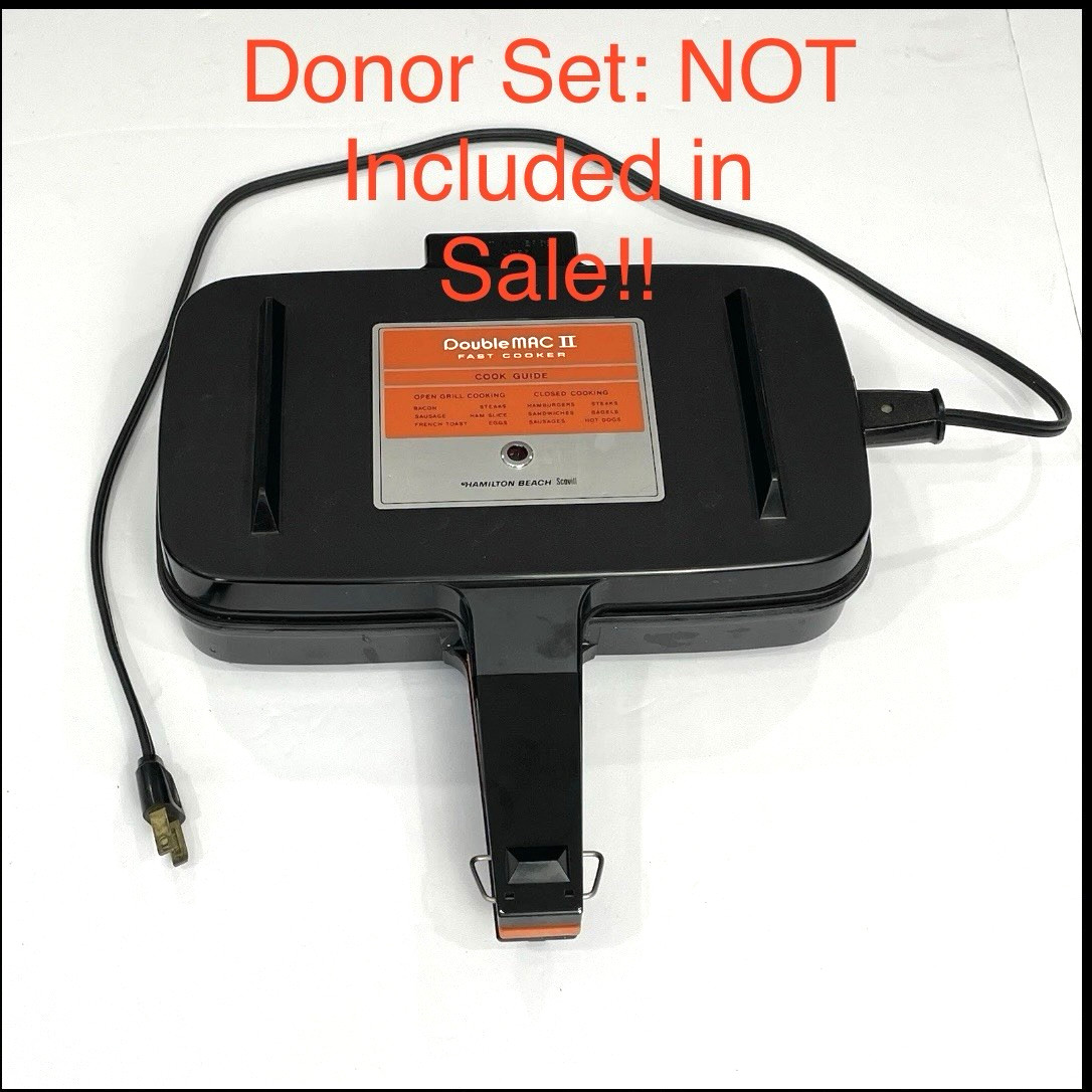 Hamilton Beach Scovill Replacement Cord ONLY Fast Cooker Griddle 2 Pin 36″