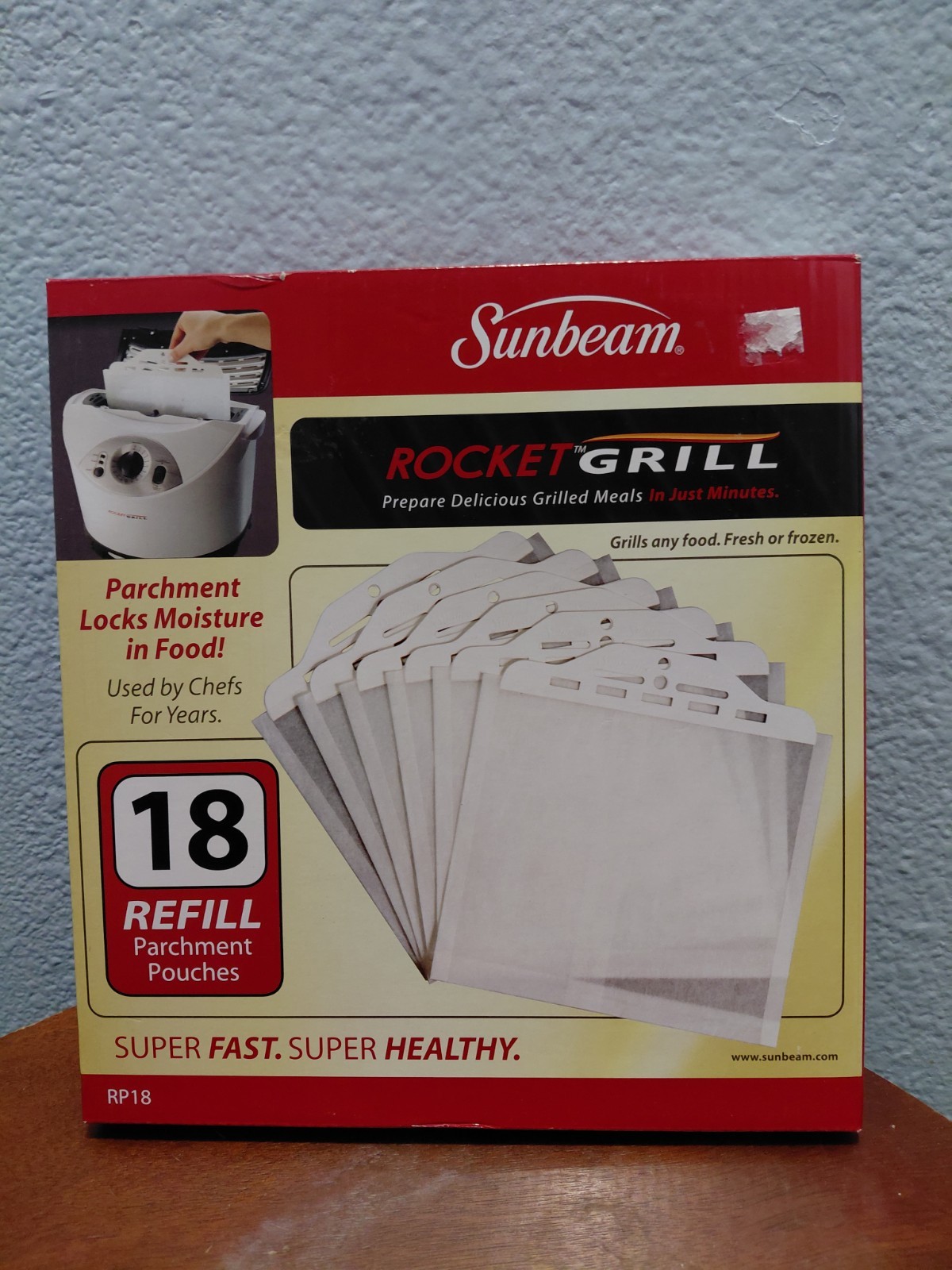 New Sunbeam Rocket Grill Refill 18 Parchment Pouches RP18
