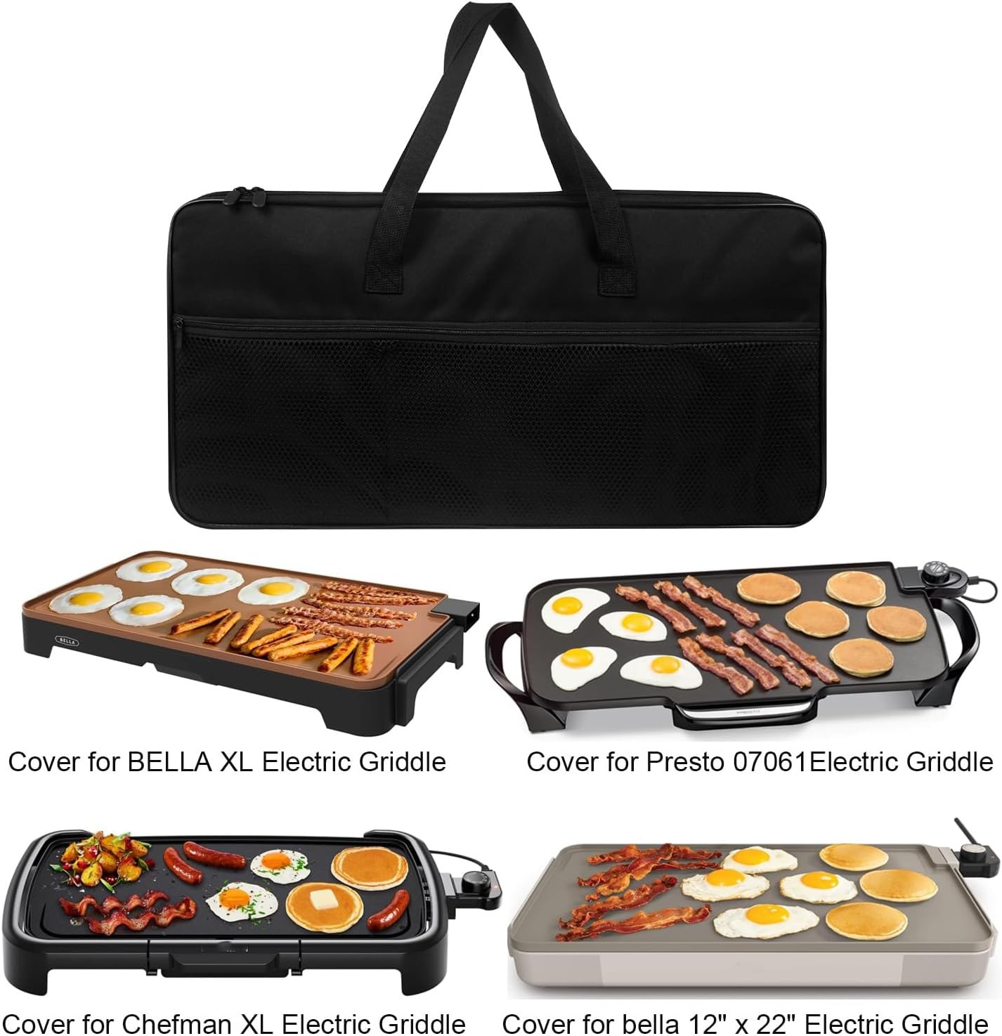 Pancake Griddle Travel Bag Electric Griddle Carrying Case Heat-resistant Wate…