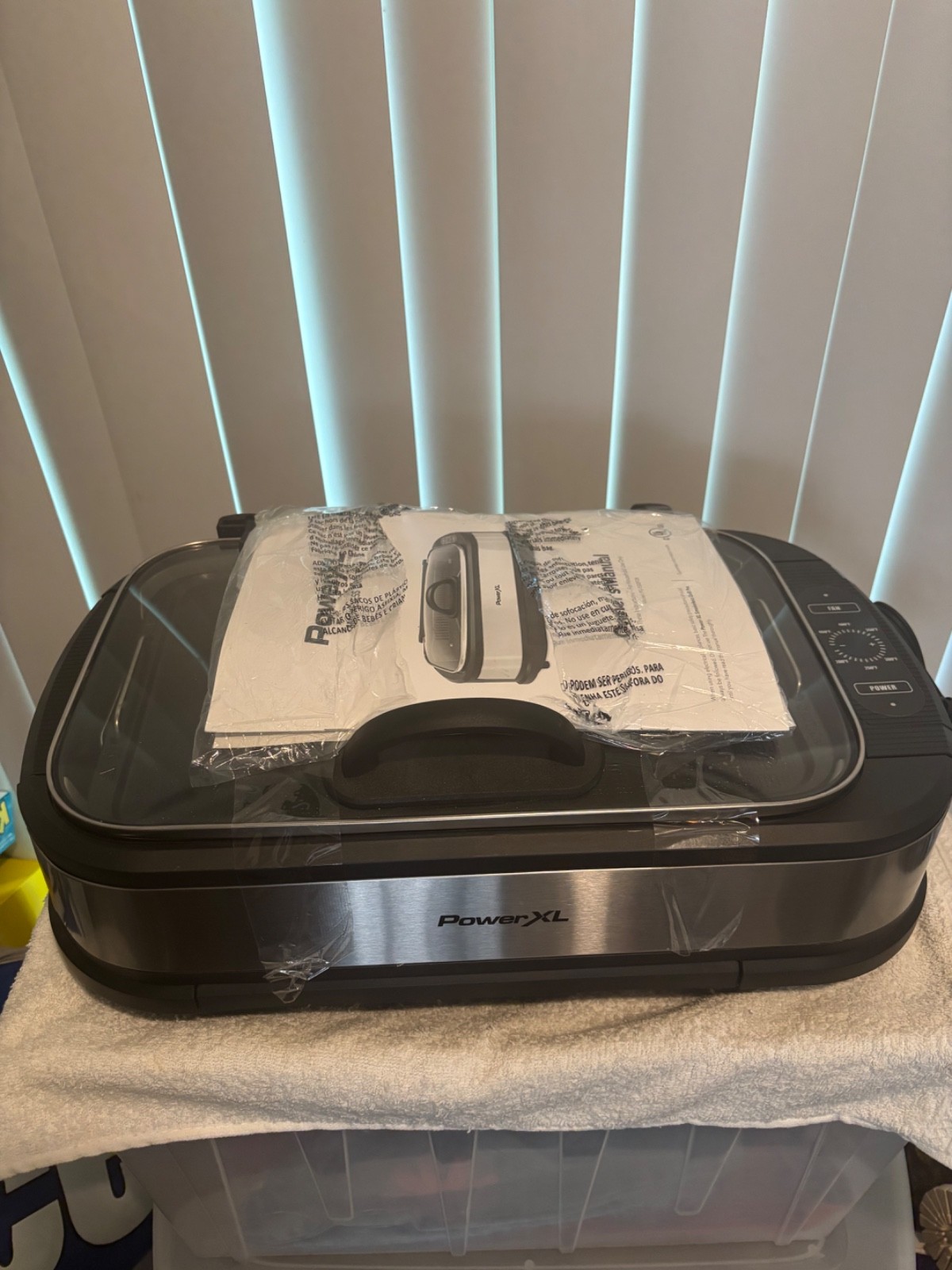 Power XL Grill Pro Turbo Speed Grill & Griddle Kitchen Counter 450 Degrees