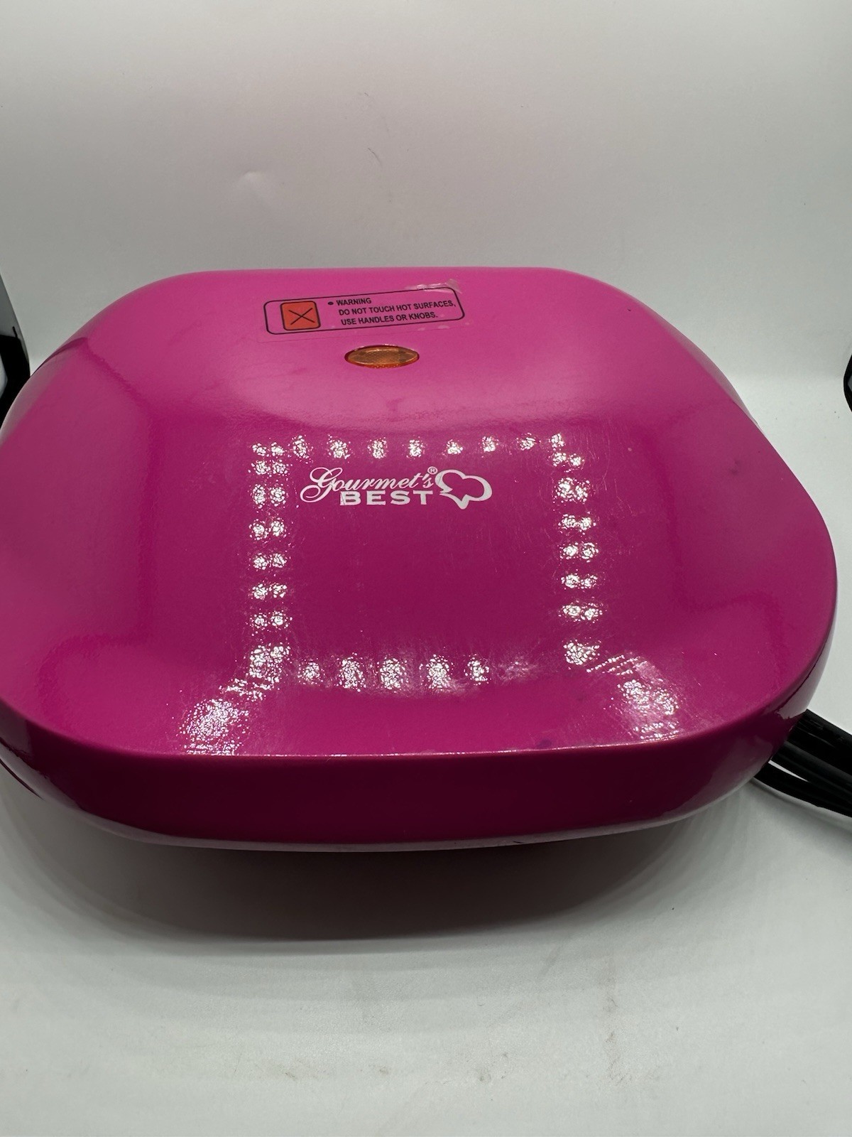 Gourmet Best Electric Panini Press Sandwich Maker Pink Nonstick Grill Tested