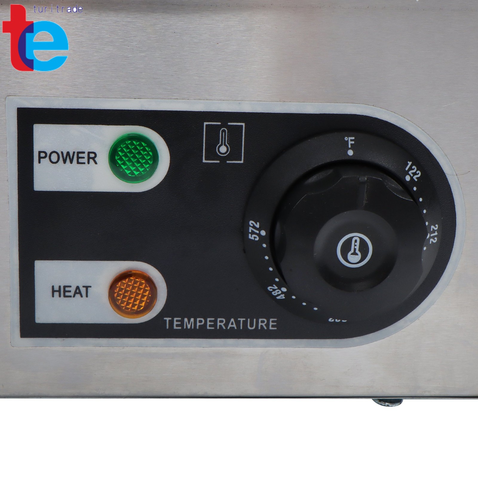 Commercial Electric Griddle, 1600W Countertop Half-Flat Top Grill, 22in