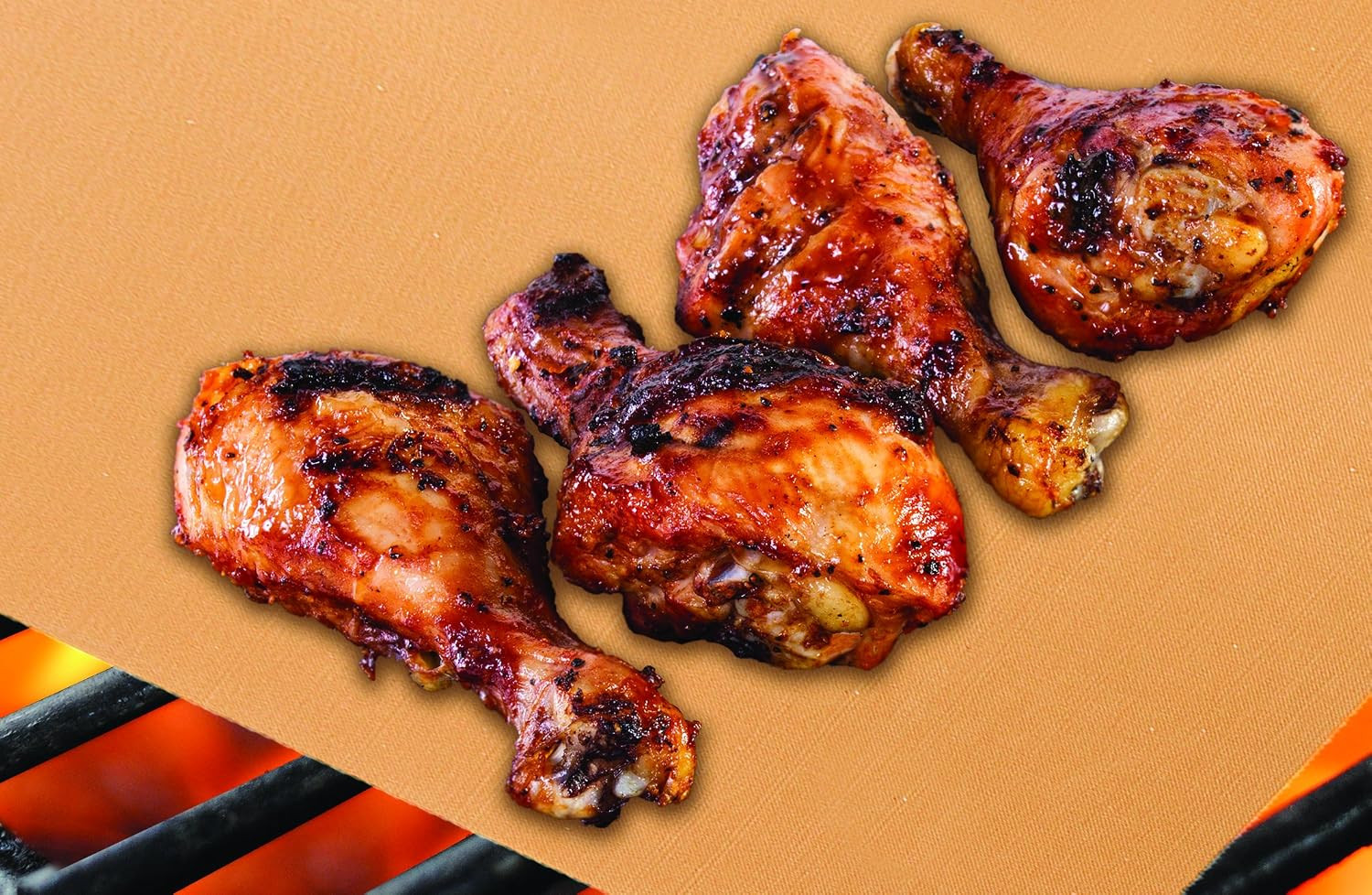 Kitchen Home Golden Grill Mat – Make America Grill Again – Set of 2 Nonstick, He
