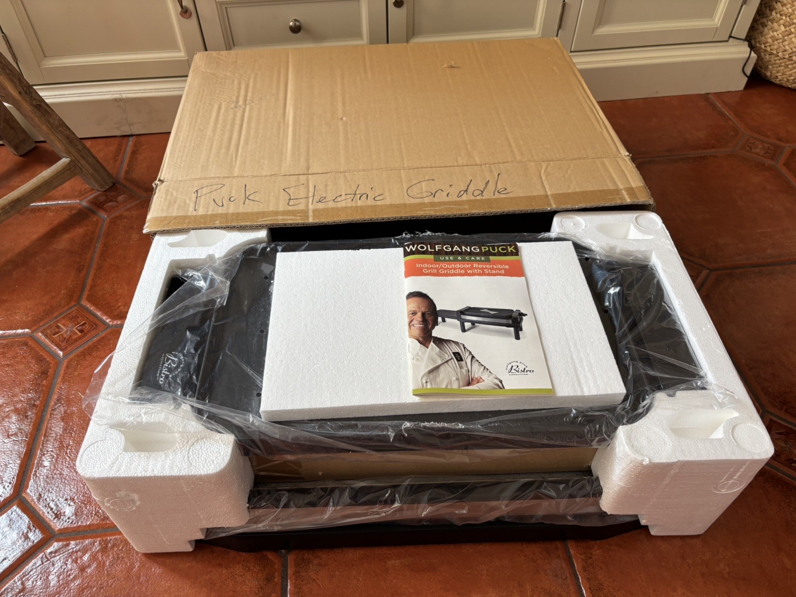 Wolfgang Puck Bistro Reversible Electric Grill Griddle BRGG1100 new with stand