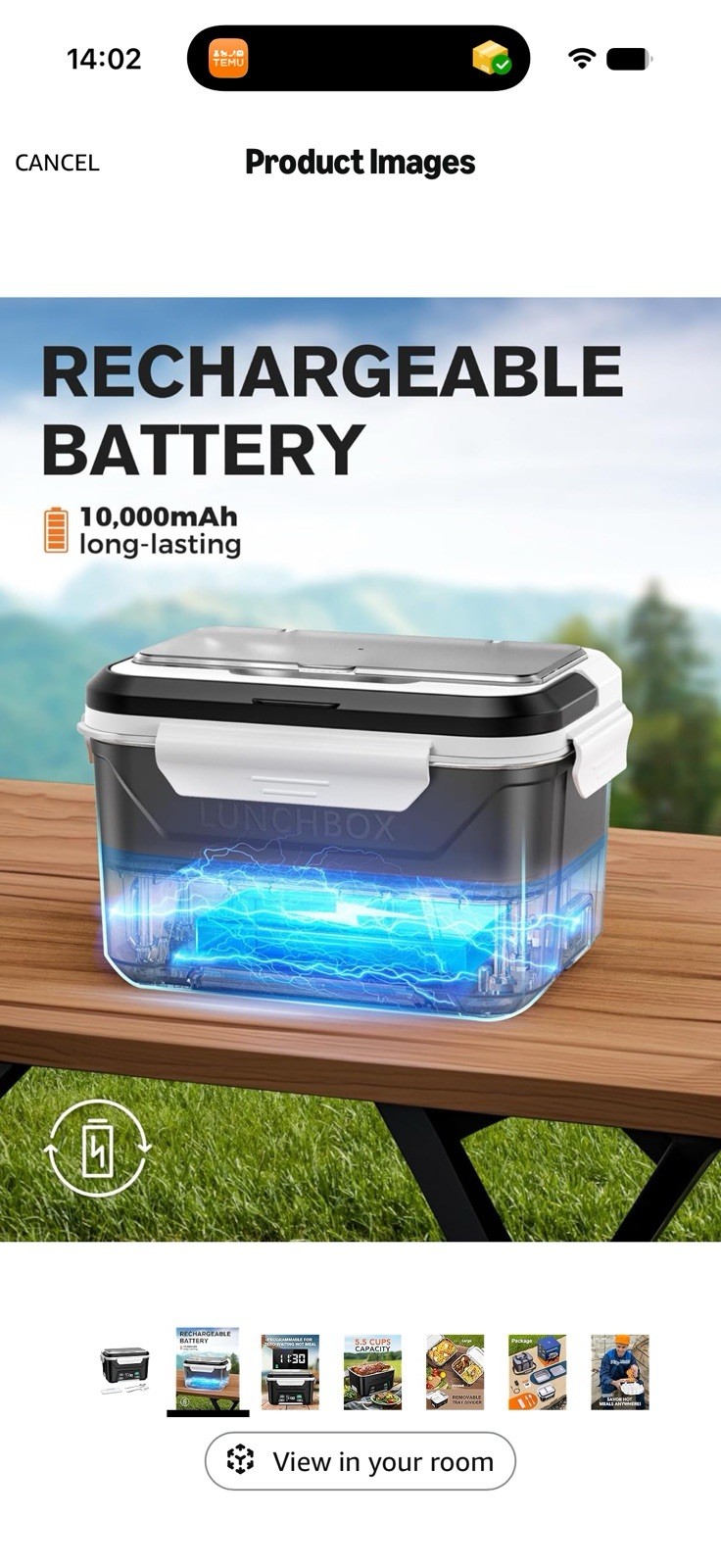 EAST OAK Cordless Electric Lunch Bo