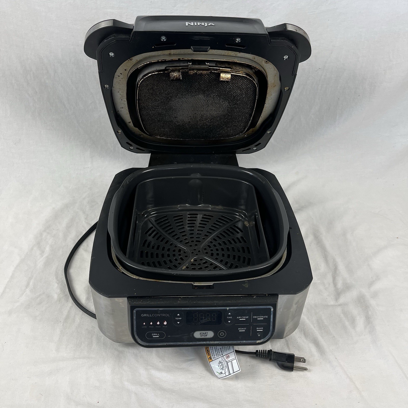 Ninja Air Fry Grill AG302 Food 5-in-1 Indoor Roast Bake TESTED WORKING