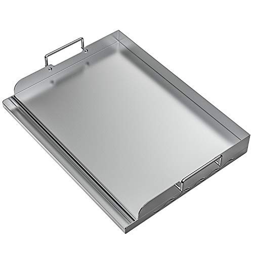 Skyflame Stainless Steel Flat Top Griddle Plate 17 x 13 Inch