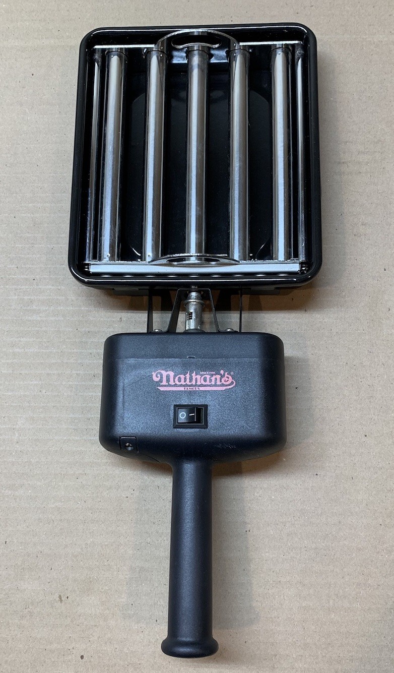 Nathan’s Hot Dog Portable Roller Rotto Rottiserie for Grill
