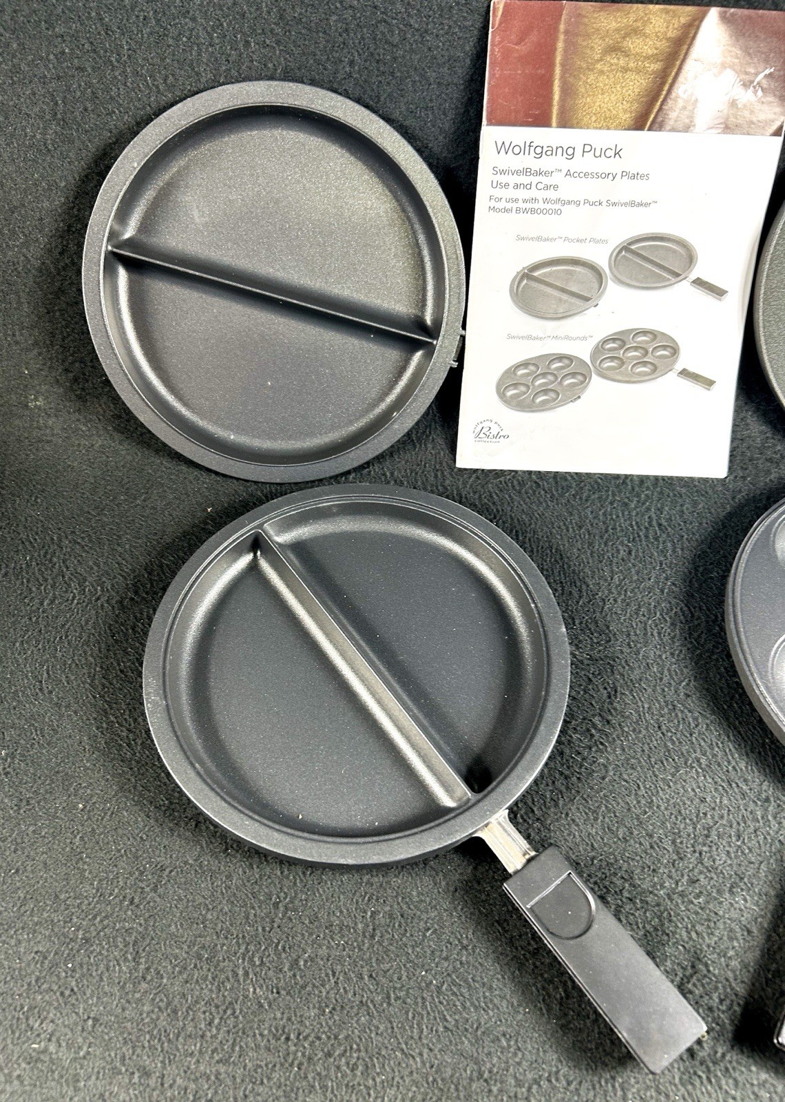 Wolfgang Puck Swivel Baker Accessory Plates Pocket & Mini Rounds