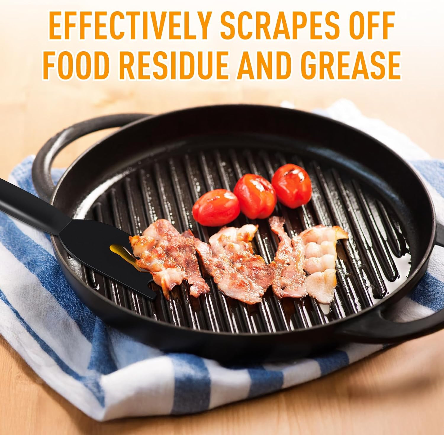 Heat-Resistant Nylon Grill Scraper – Designed for George Foreman Indoor Grills w