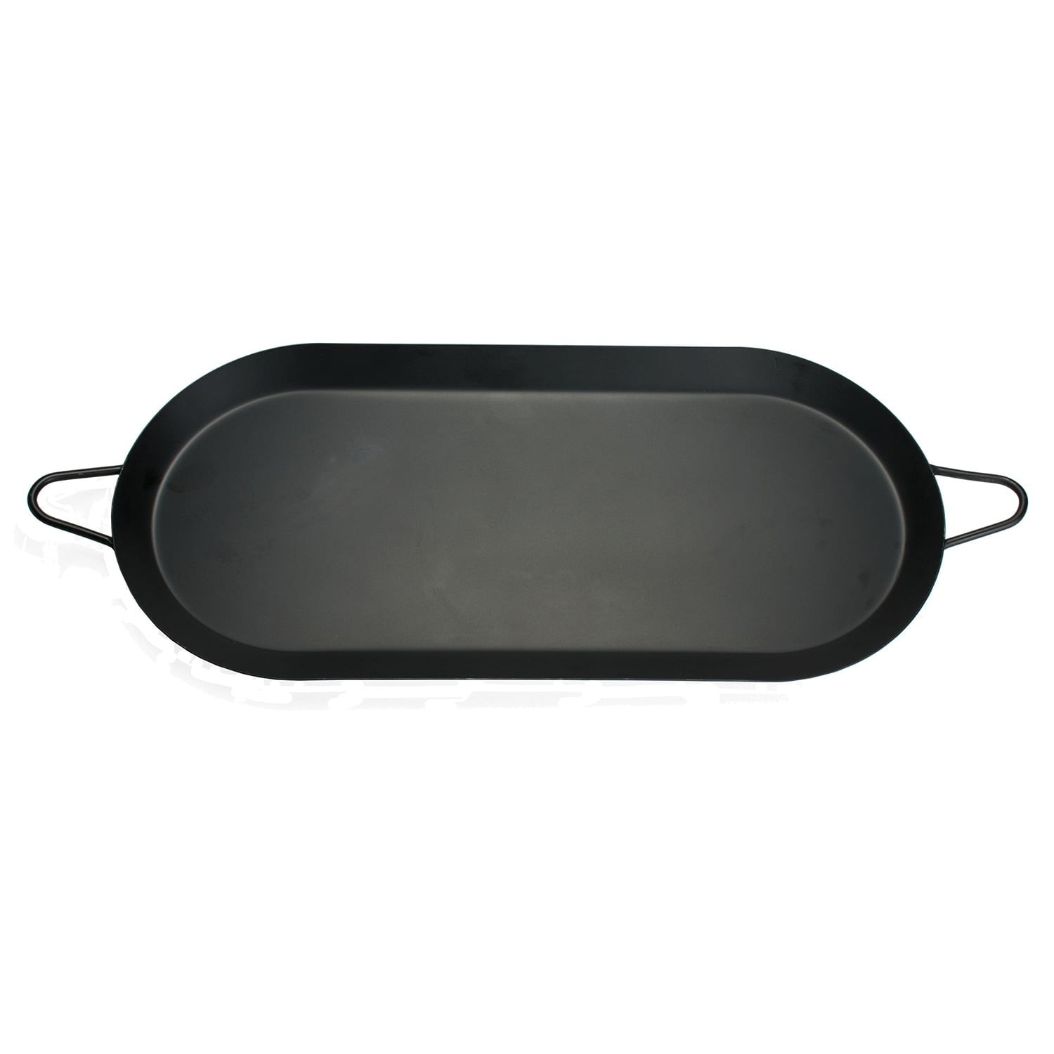 Double Burner Carbon Steel Comal Griddle Nonstick 18 x 8.5 Inch