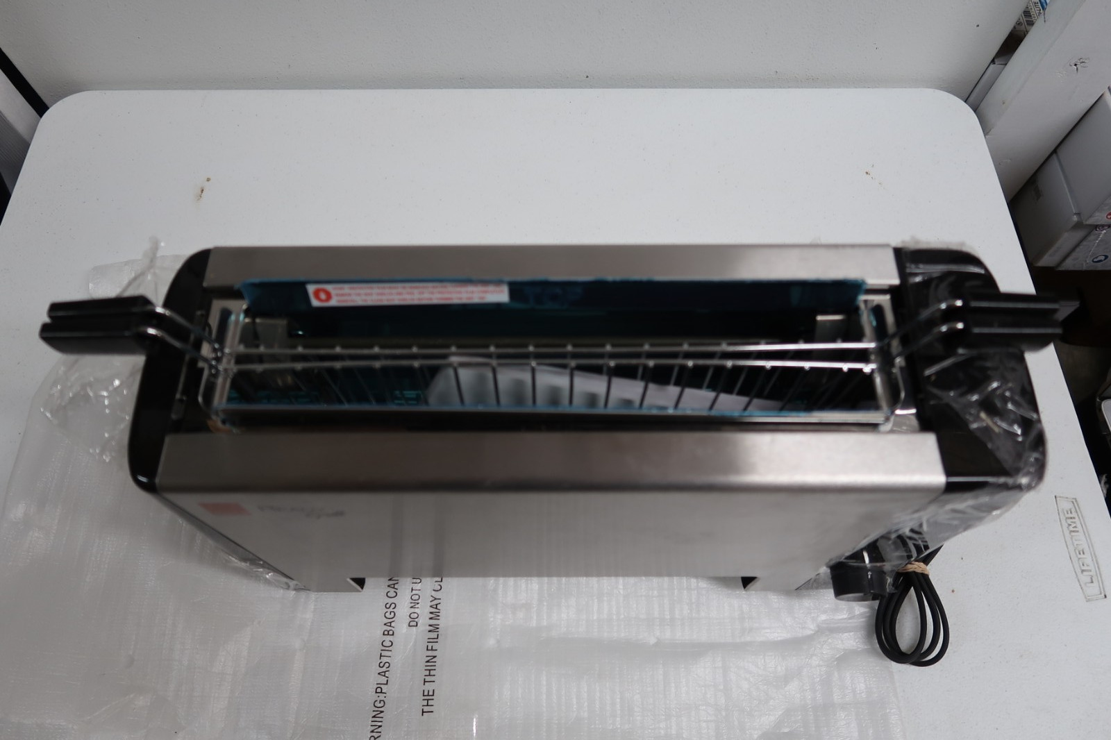 ✅Ronco Ready Grill Indoor Smokeless Vertical Space Saver R10660914 SS Open Box