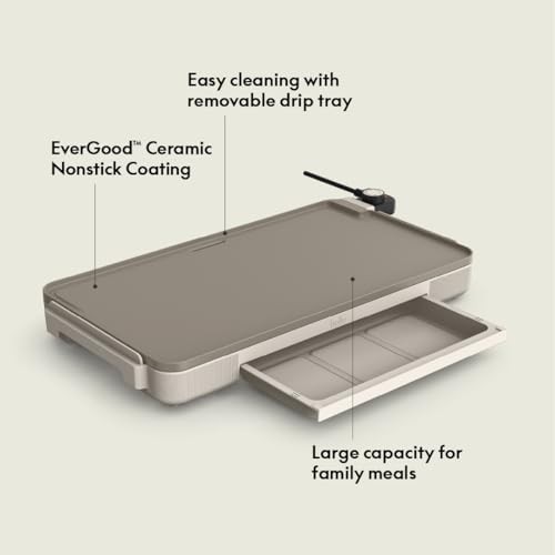 BELLA 12″ X 22″ ELECTRIC GRIDDLE WARMING TRAY EVERGOOD CERAMIC 35115-016A