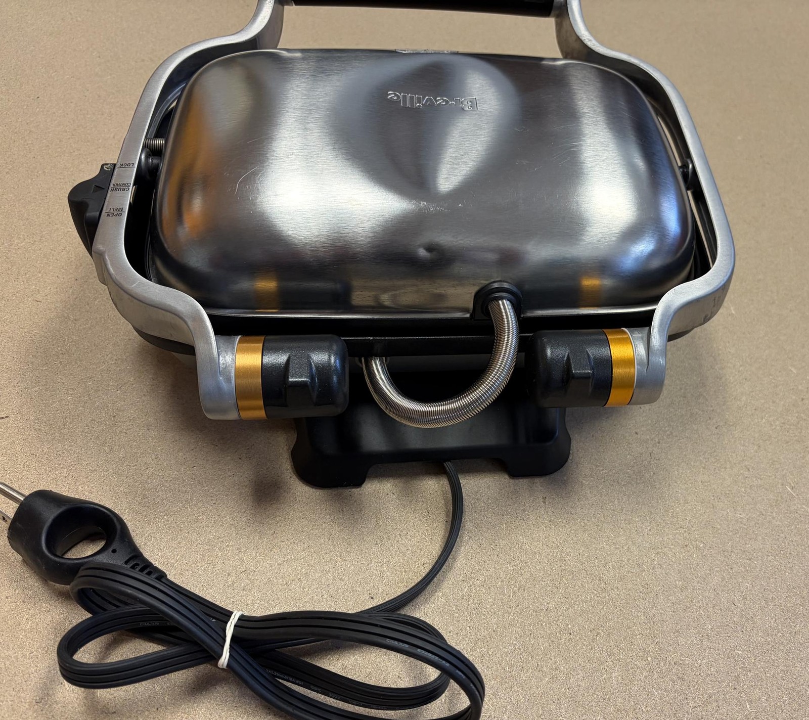 Breville BSG600BSSUSC Panini Press Electric Grill, Brushed Stainless Steel