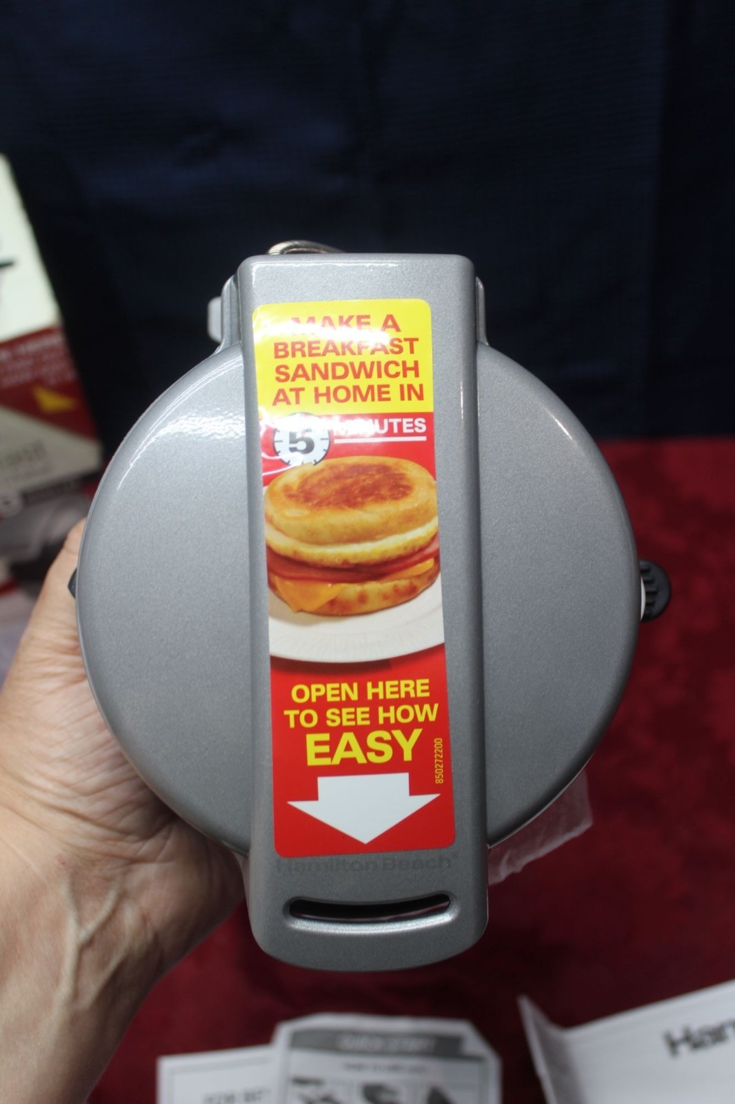 Hamilton Beach 5 minute Breakfast Sandwich Maker 25475 New – removed for photos