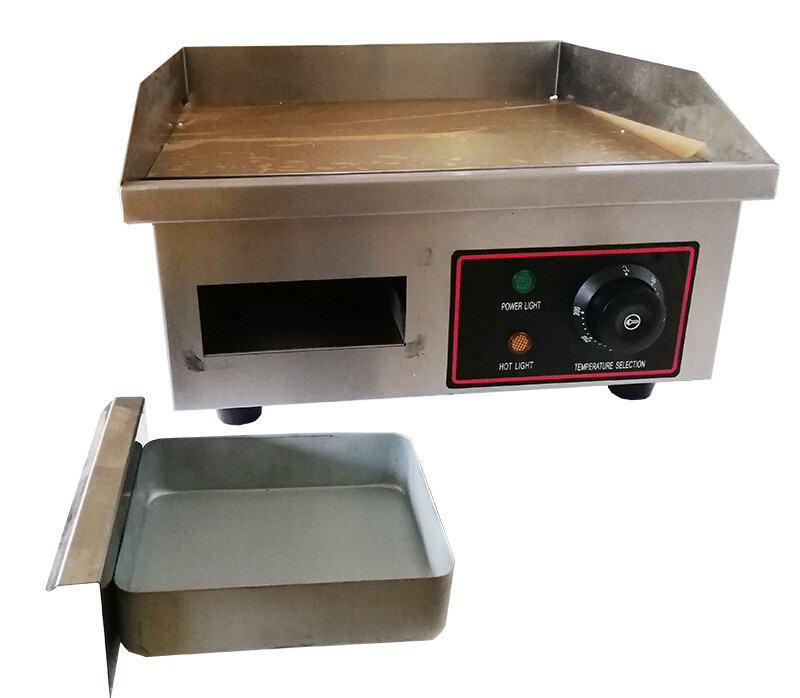 110V Flat Cooking Griddle Grill 14.17*11.81in Temperature Controled Stove