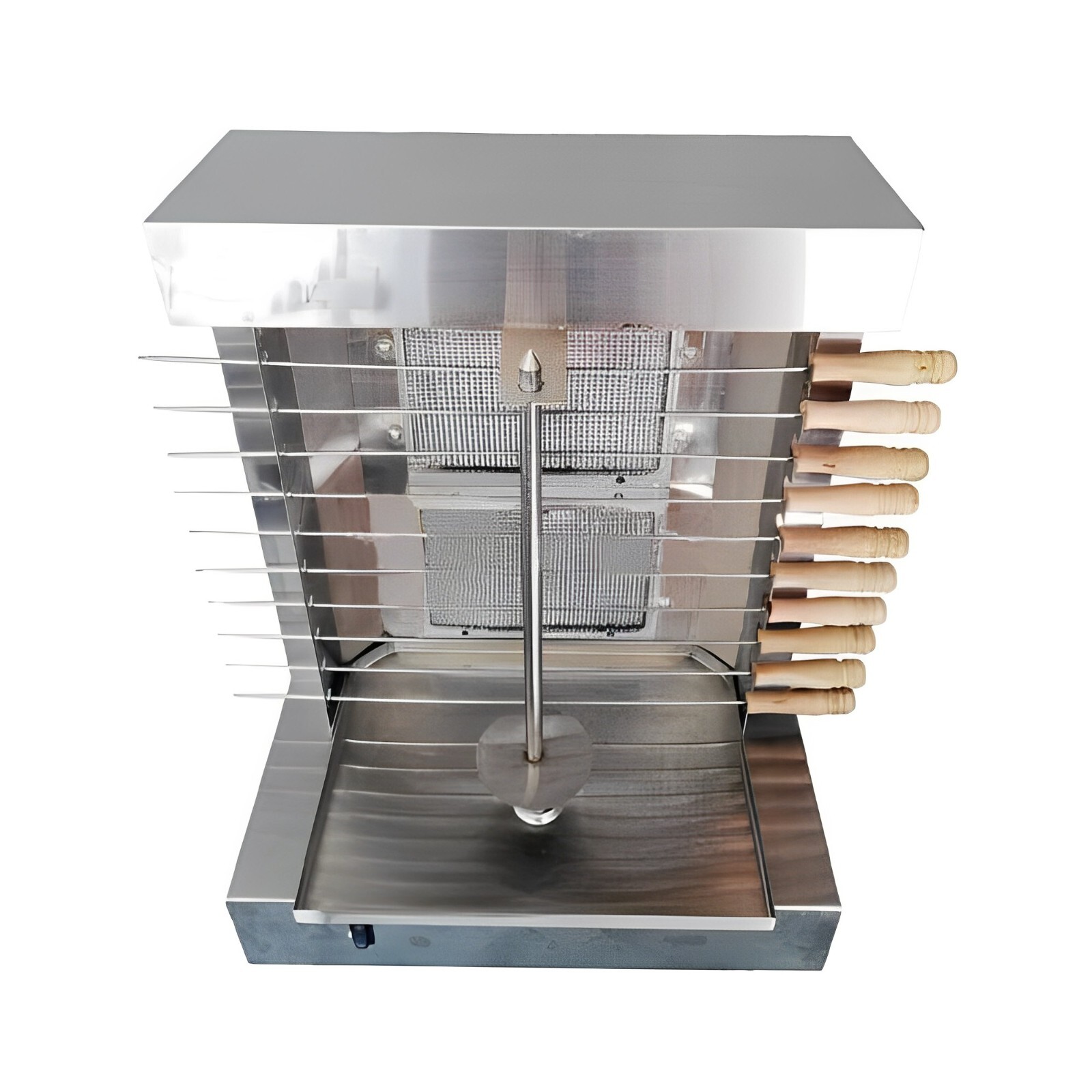 LPG Gas BBQ Spinning Grills Rotary Shawarma Kebab Machine 2 Burners