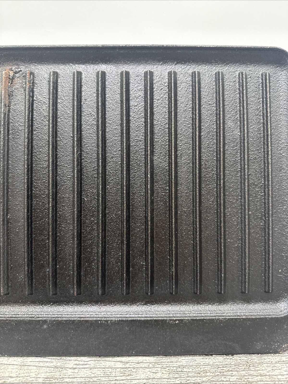 Ozark Trail Lg Reversible Seasoned Cast Iron Grill/Griddle 16.5×9 HEAVY Camping