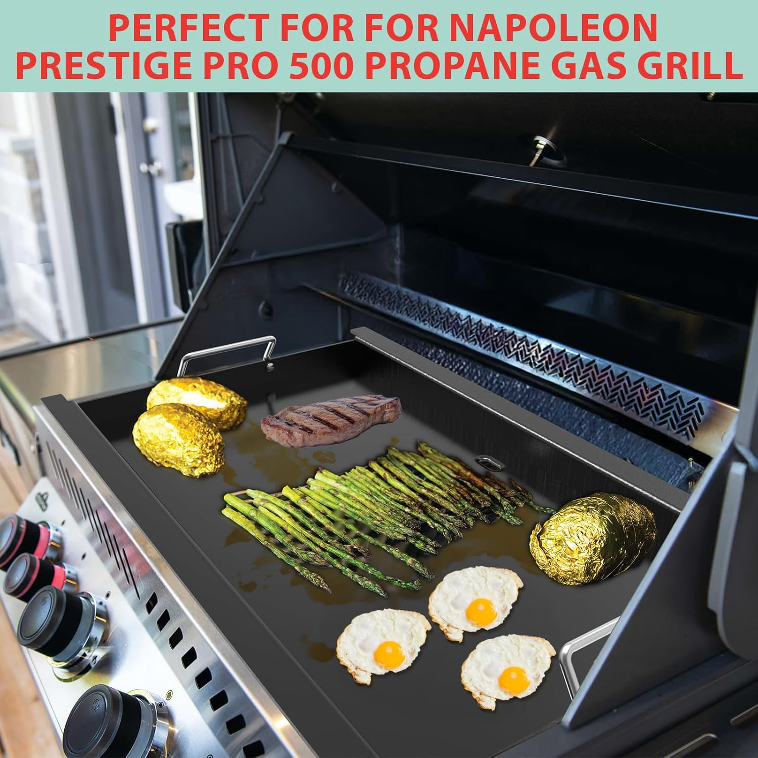Full Size Griddle Insert for Napoleon Prestige PRO 500, Built-In Prestige 500, P