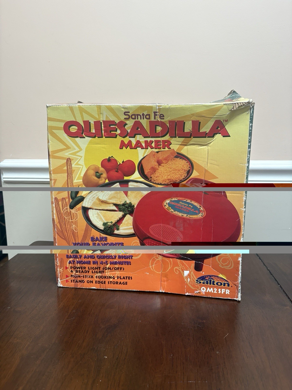 Salton Santa Fe Quesadilla Maker QM2SFR Red 12″ New Open Box