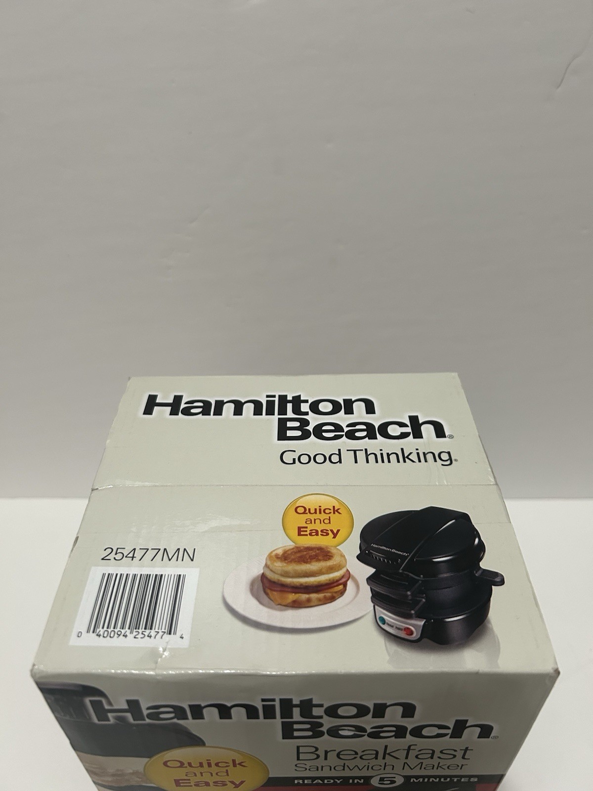 Hamilton Beach Breakfast Sandwich Maker – Black Model # 25477